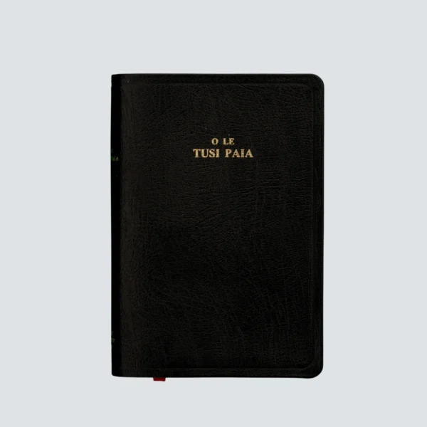 Bible - Samoan Reference Revised Black Leather (Boxed)