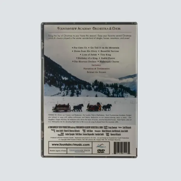 Go Tell it on the Mountain DVD - Fountainview Academy Orchestra & Choir - Image 2