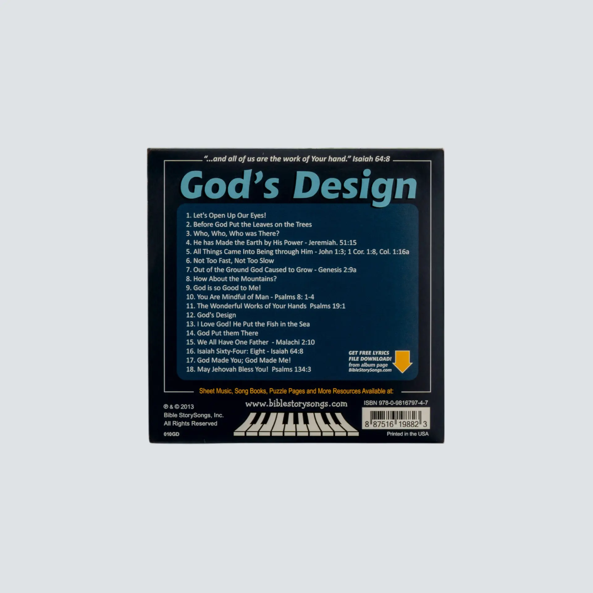 God's Design - Creation Vol. 1 CD - Image 2
